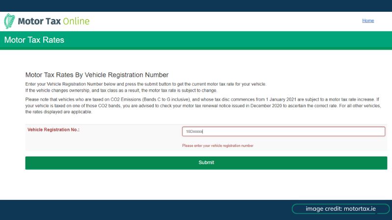 check my car tax Ireland