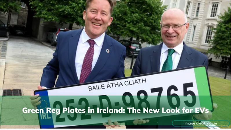 green reg number car plates Ireland